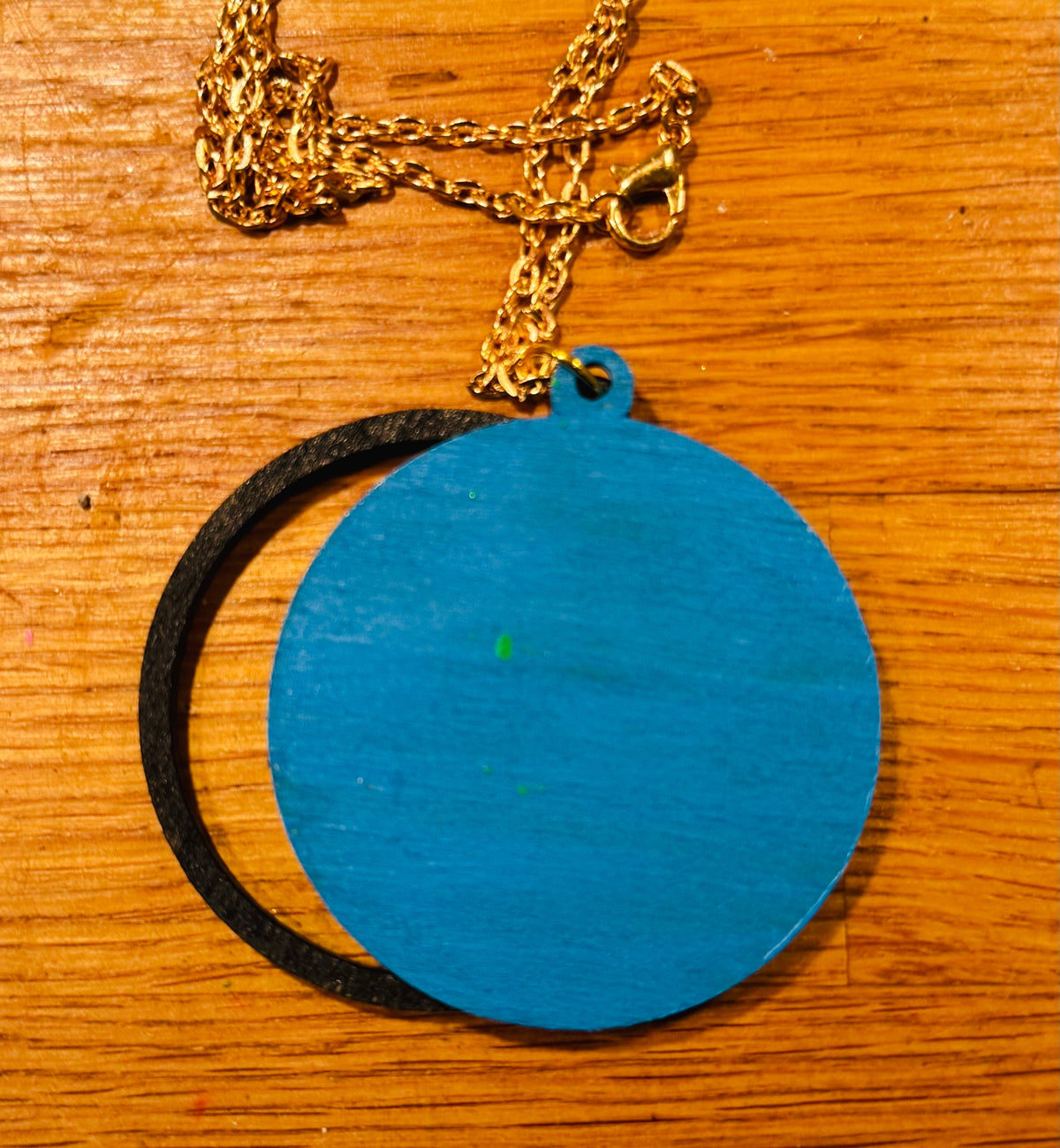 Cute cat wooden necklace pendants